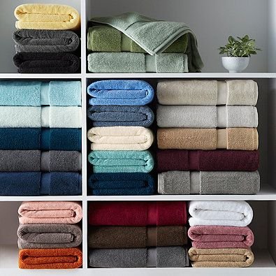 Folded Bath Towel Collection